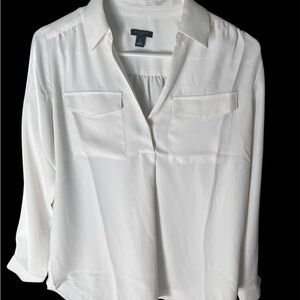 Ann Taylor White Women's Blouse